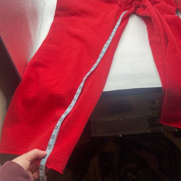 Y2K American Eagle Sweatpants Womens XL Red Wide Leg Low Rise Drawstring X - Picture 10 of 12